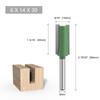 Juego de 6 Piezas de Cuchillos Rectos Verdes con Hojas Simples y Dobles, Cuchillas para Máquina Recortadora, Cuchillas para Ranurar, Brocas para Fresadora de Grabado y Herramientas