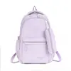 Mochila Escolar Color Block para Estudiantes de Secundaria y Preparatoria, Mochila Trendy de Gran Capacidad para Hombres, Mochila Casual de Tela Oxford, Moda Urbana