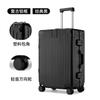 Mala de bagagem estrutura de alumínio 20 trolley case roda universal 24 feminino masculino estudante 26 código de embarque caso de couro 28 polegadas
