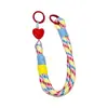 Colgante de Cordón Multifuncional de Colores, Correa Personalizada Anticaída para Teléfono, Llavero, Correa Larga Tejida Trendy de Dopamina para Bolso