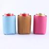 Set de botella de cerveza de cuero transfronterizo para material de buceo retro color sólido aislamiento térmico anticongelante juego de taza para té con leche personalización al por mayor