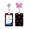 Set de Porta Credencial Acrílico con Hebilla Retráctil de Tirón Fácil y Lazo Dulce para Enfermeras, Estudiantes y Trabajadores