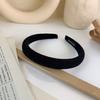 Diadema de Esponja Color Crema para Niña de Combinación Universal para Salir Horquilla Celebridad de Internet Parte Superior Craneal Elevada Banda para la Cabeza para Cabello Presionado Accesorios para el Cabello de Ala Ancha
