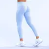 Calça de cintura baixa sem costura de nove pontos com franzidos na cintura e levantamento de quadril, três seções, para Amazon, calça de yoga, calça fitness