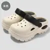 Sapatos para pisar em buracos, roupa exterior da moda, sola grossa, respirável, uso bidirecional, chinelos fechados, sandálias de praia antiderrapantes, fabricantes no atacado