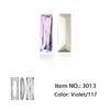 Dongzhou 15*5mm Fundo Pontiagudo Longo Diamante DIY Acessórios para Joias Brilhante Retangular Ângulo Reto Diamante de Vidro Strass Atacado