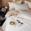 [Zhuang Zhou Sonhando com Borboletas] Conjunto de 4 Peças de Tencel Lenzing 60S Verão Seda Gelada Fresca e Sedosa Capa de Edredom e Lençol para Meninas