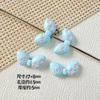 Macaron Color Cute Style Bow Paint Alloy Handmade DIY Beaded Mobile Phone Chain Colar Acessórios para Cabelo