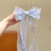 Horquilla de lazo para niña, accesorio para el cabello, cinta de princesa sirena Aisha, horquilla para el cabello, manos de niña pequeña