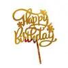 Nuevo feliz cumpleaños Alfabeto Inglés Inserto para Pastel Decoración Plug-in para Fiesta de Pastel