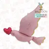 Nuevo regalo base en forma de corazón para el Día de San Valentín, decoración de boda de propuesta de paloma estilo INS, globos de papel de aluminio que realzan el ambiente
