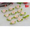 2cm Comércio Exterior Venda Quente 15 Cores Exquisite Mini Rosa com Folha Fita Artesanal DIY Grampo de Cabelo Flor Decorativa para Roupa
