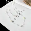 Nuevo Collar de Cristal Otoño e Invierno Cadena Larga para Suéter Moda Coreana para Mujer Lujo Accesible Moda Accesorios de Ropa de Gama Alta