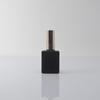 Botella vacía de esmalte de uñas negro mate, subenvase, botella de esmalte de uñas de 10 ml, de vidrio con cabezal de pincel, botella de reparación de pintura de mezcla transparente, generación