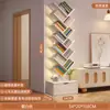 Estantería Sencilla de Pie Estante de Almacenamiento Sala de Estar Forma de Árbol Librería Pequeña Hogar Montado en Pared Gabinete de Almacenamiento Multicapa para Espacios Estrechos