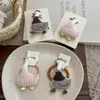 Accesorios para el Cabello de Pato de Dibujos Animados Dulces para Niños Cuerda para el Cabello de Animal Rellena de Algodón Otoño e Invierno Diadema para el Cabello de Niñas Linda Diadema Pinza para el Cabello Pinza para el Cabello