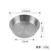 Plato de acero inoxidable 304 estilo coreano para barbacoa comercial, plato dorado, plato para mojar, plato para salsa, plato plano