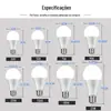 Lâmpada de LED Doméstica Rosca E27 Lâmpada Economizadora de Energia Luz Branca Luz Quente Super Brilhante Lâmpada de Mesa Interna Proteção para os Olhos Sem Iluminação Estroboscópica Lâmpada