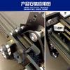 Accesorios de Polea para Impresora 3D Superficie Inclinada Rodamiento Bx24 Perfil de Aluminio Estándar Europeo 2020 Rodillo de Guía de Rueda Doble Empuje-Tire