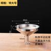 Embudo 304 Acero Inoxidable Vino Aceite Embudo Fugas de Aceite con Filtro de Malla Cocina Hogar Filtro Residuo Embudo de Aceite Grande Pequeño