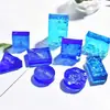 Molde para Colgante de Pegamento de Cristal DIY Molde de Silicona Cúbico Molde para Colgante de Suéter Molde para Colgar Molde para Collar