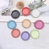 Diámetro interior 25 mm base de gema del tiempo 12 colores collar decorativo de lazo para niños colgante con cuentas accesorios DIY