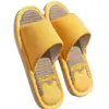 Pantuflas de lino para mujer, primavera, otoño, verano, zapatos caseros de interior, resistentes al olor, aptas para todas las estaciones, suela antideslizante, lindas pantuflas de algodón y lino para hombre
