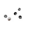 Rhinestones translúcidos negros de forma irregular con base puntiaguda para decoración de uñas, decoraciones negras de forma de corazón, ovaladas y de corazón torcido de alto brillo para decoración de uñas, accesorios hechos a mano para DIY