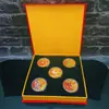 Moneda Conmemorativa Fu Lu Shou Xicai Medallón Conmemorativo de los Cinco Dioses de la Riqueza para Enviar Bendiciones a los Mayores Regalos para Actividades de Venta Pequeños Regalos