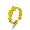 Anel de Prata Tailandesa Pequeno Pixiu Sapo Dourado Vajra Sutra do Coração para Homens e Mulheres, Atrai Riqueza, Mantra de Seis Palavras Retrô, Design Personalizado Moderno