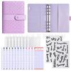Carpeta A6 con empalme de patrón tejido transfronterizo, libro de mano, cuero PU, presupuesto de efectivo, hojas sueltas, libro de mano, personalización