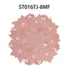 Fábrica por atacado flor bordado PVC oco bronzing tapete de mesa cháxícara vaso tapete isolamento térmico mesa de centro tapete decorativo