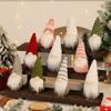 Nuevas decoraciones navideñas transfronterizas Colgante pequeño de punto de Navidad Árbol de Navidad Muñeco anciano sin rostro Colgante pequeño colgante