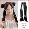 Peluca de trenza de boxeo para mujer, cabello largo, cola de caballo alta, trenza dulce y fresca, trenza sucia, trenza larga teñida, peluca trenzada retorcida colorida