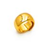 Anillo Suelto Brillante Retro Cara Ancha Chapado en Oro Anillo Personalidad Exagerado Estilo Antiguo Espejo Artesanía Latón Chapado en Oro
