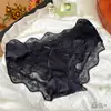7A Antibacteriano Nuevo Encaje Puro Deseo Ropa Interior Algodón Puro Inferior Cintura Media Cómodo Suave Transpirable Amigable con la Piel Bragas para Niña