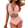 2027 Nuevo Modelo de Comercio Exterior Bikini de Dos Piezas Europeo y Americano Traje de Baño para Mujer Moderno Ajustado Más Vendido en Amazon Traje de Baño Transfronterizo