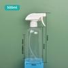Botella rociadora de hombro redondo de 500 ml personalizada, botella rociadora de niebla fina para salón de belleza, botella de agua para rociar jardín, regadera de alta gama con botón manual