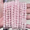 Cuentas Rosas de Galleta de Madagascar Naturales Sueltas para Pulsera DIY, Collar, Accesorios de Joyería, Cuentas Semi-Terminadas al por Mayor