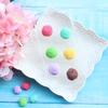 Accesorios de resina hemisférica de helado con simulación de color macarrón, pegamento para bricolaje, funda para teléfono móvil, material de crema para funda de teléfono móvil