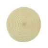 Nuevo producto más vendido transfronterizo - Mantel individual de malla tejida redonda multicolor de cincha de PE, base para platos y posavasos para protección contra el calor en hoteles y restaurantes