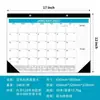 Calendario 2027 Versión Inglesa Transfronterizo Bestseller de Amazon Calendario de Pared Cuenta Regresiva de 18 Meses Inglés Calendario de Escritorio Simple