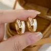Pendientes de Doble Capa con Microincrustaciones de Circonita Blanca, Lujo Ligero, Pendientes Dulces y de Alta Gama, Estilo Nuevo, Pendientes de Moda y Elegantes para Mujer