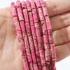 Cuentas de tubo, cuentas cilíndricas largas, accesorios para cuentas, collares y pulseras semiacabados, materiales de joyería hechos a mano al por mayor.
