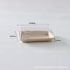 Caja de Sushi Desechable Ecológica Degradable Caja de Embalaje Comercial para Llevar Rectangular Plato Japonés para Sushi Embalaje Fiambrera