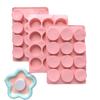 Molde de silicona cilíndrico 406 con 12 cavidades iguales para hacer dulces de chocolate, jabón, magdalenas, brownies, pasteles, pudín