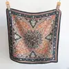 Bufanda de Seda de Mora Versátil Estilo Francés Romántico de Lunares para Mujer, Bufanda Cuadrada de Satén de Seda de 70 cm, Bufanda de Cuello para Primavera y Verano, Bufanda de Seda de Lunares