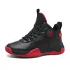 Zapatos de Baloncesto para Niños Antideslizantes Absorción de Impactos Botas de Batalla Negro Dorado Caña Alta Soporte de Tobillo Zapatos Deportivos para Niños Transfronterizos Niños Grandes Entrenamiento