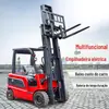 Empilhadeira Elétrica Nova Energia Elevação Hidráulica Empilhador Quatro Rodas Assento Dirigível Equilíbrio Carga Pesada Caminhão de Carga e Descarga Caminhão