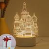 Amazon luz nocturna creativa 3D regalo de graduación lámpara de noche lámpara de mesa regalo para niños regalo de vacaciones venta al por mayor